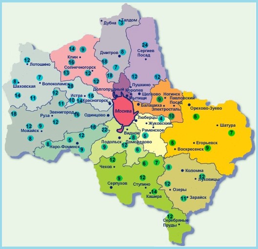 карта глубин копка колодца Сергиево-Посадский район